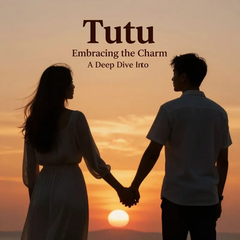 A romantic sunset scene reflecting the themes of love and affection in ‘Tutu’.