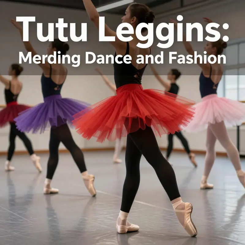 Ballet dancers in tutu leggings displaying movement and aesthetic appeal during a rehearsal.