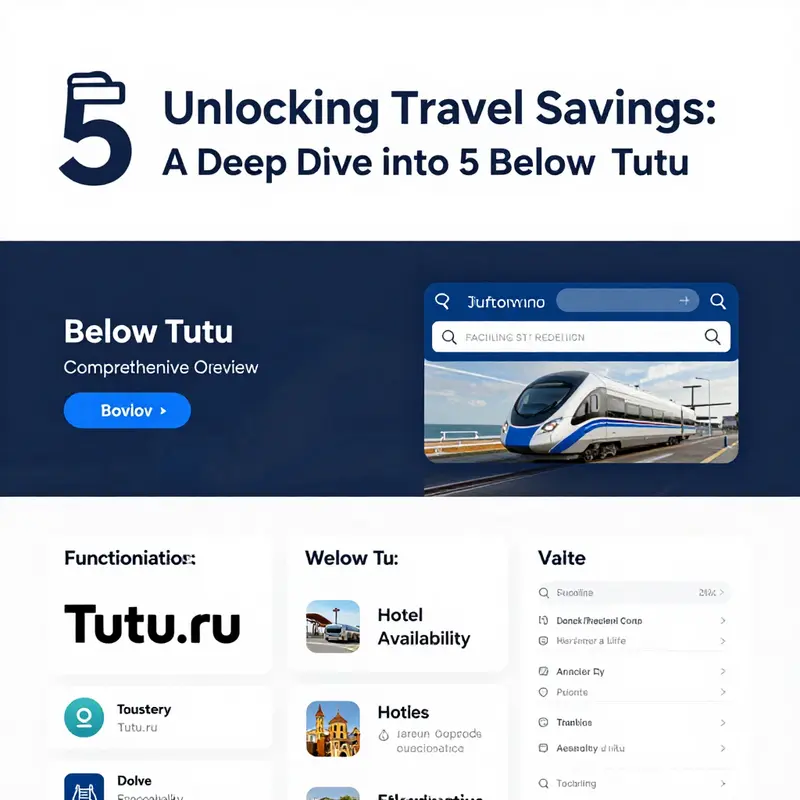 An overview of Tutu.ru’s user-friendly travel booking interface.