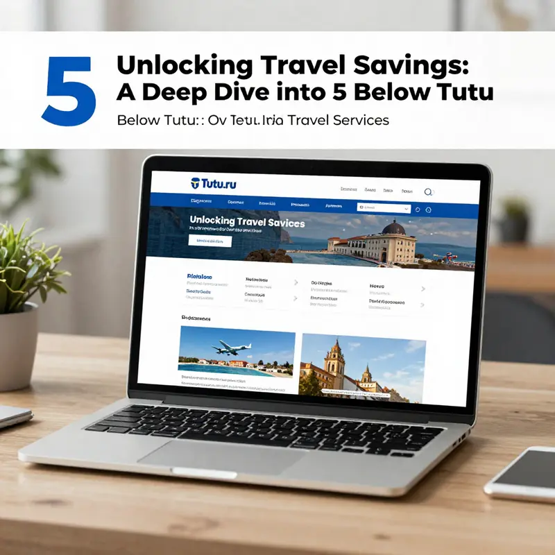An overview of Tutu.ru’s user-friendly travel booking interface.