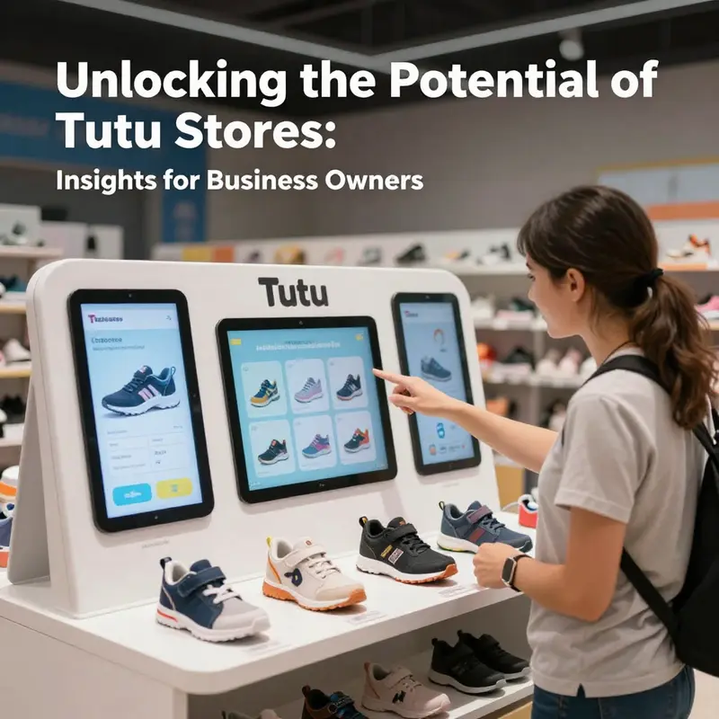A lively Tutu store, illustrating the brand’s focus on quality children’s footwear.