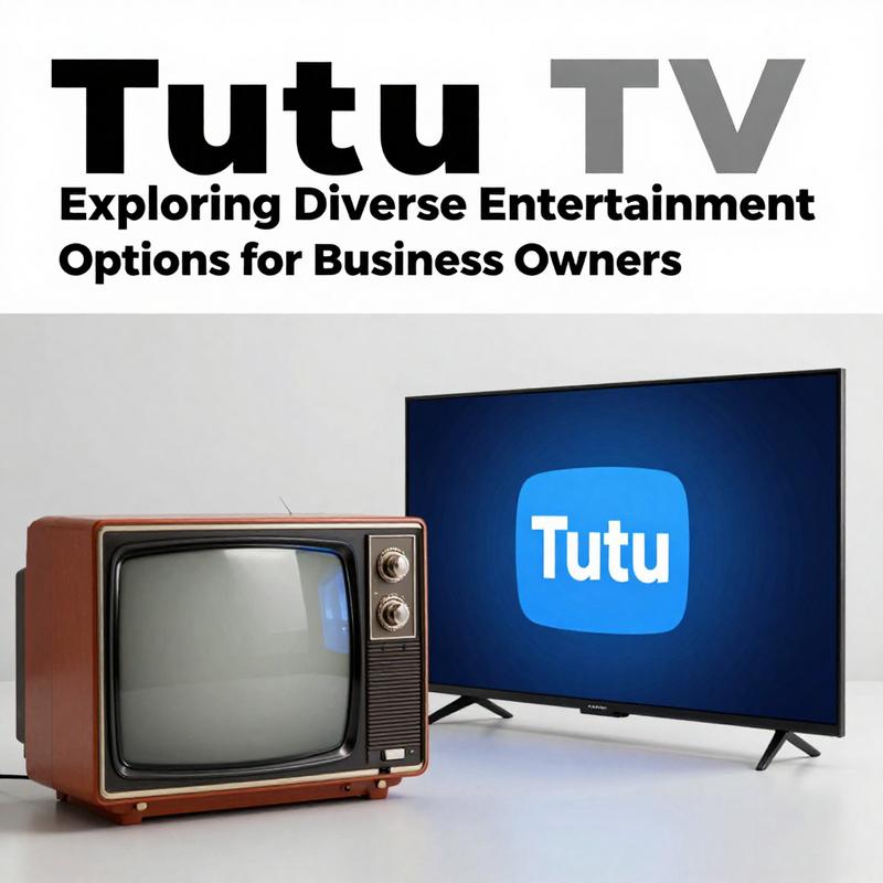 An image depicting both a vintage television and a contemporary smart TV, illustrating the evolution of Tutu TV.