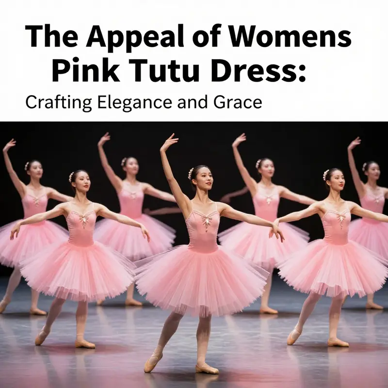 A vibrant scene of dancers in pink tutu dresses, highlighting their elegance and versatility in dance performances.