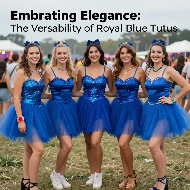 A ballet dancer performs in a royal blue tutu, showcasing the elegance and precision of ballet.