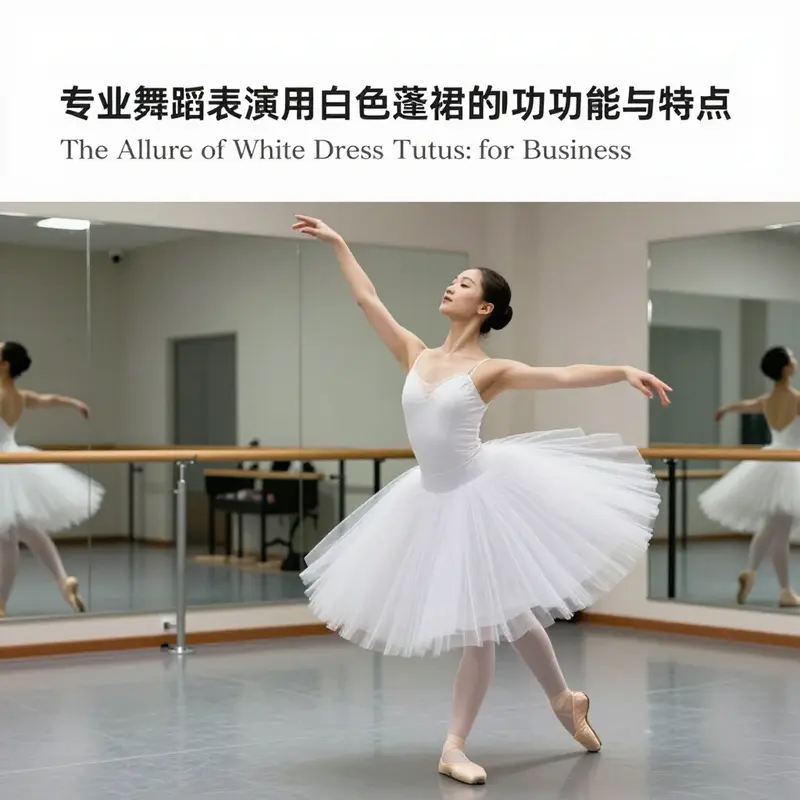 A charming white tutu dress perfect for children and teens, highlighting its playful and fashionable design.
