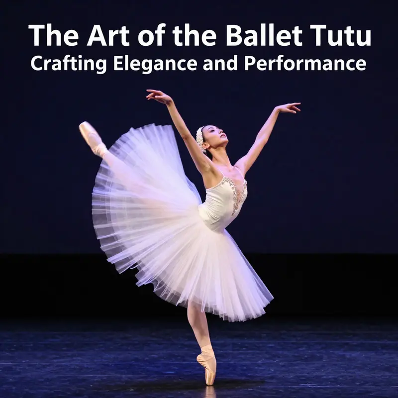 Detailed view of a professional ballet tutu dress showing its structure and fabric.