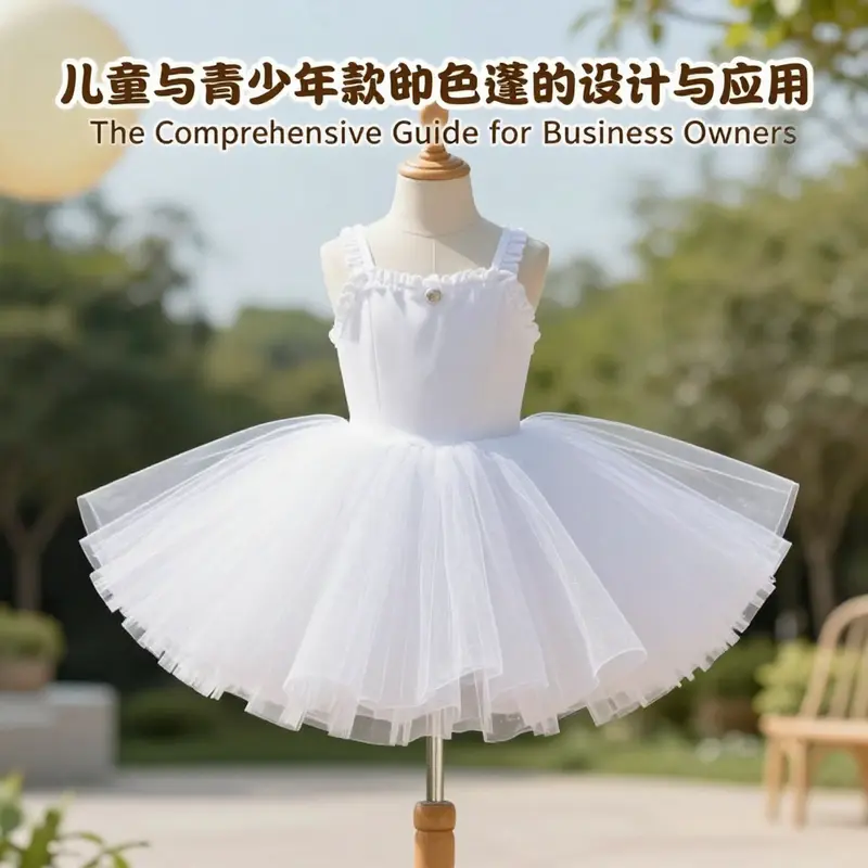A charming white tutu dress perfect for children and teens, highlighting its playful and fashionable design.
