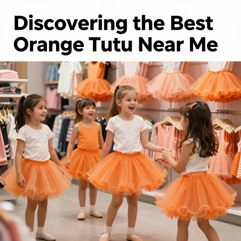 The lively storefront of TUTU STUDIO showcasing colorful tutus.