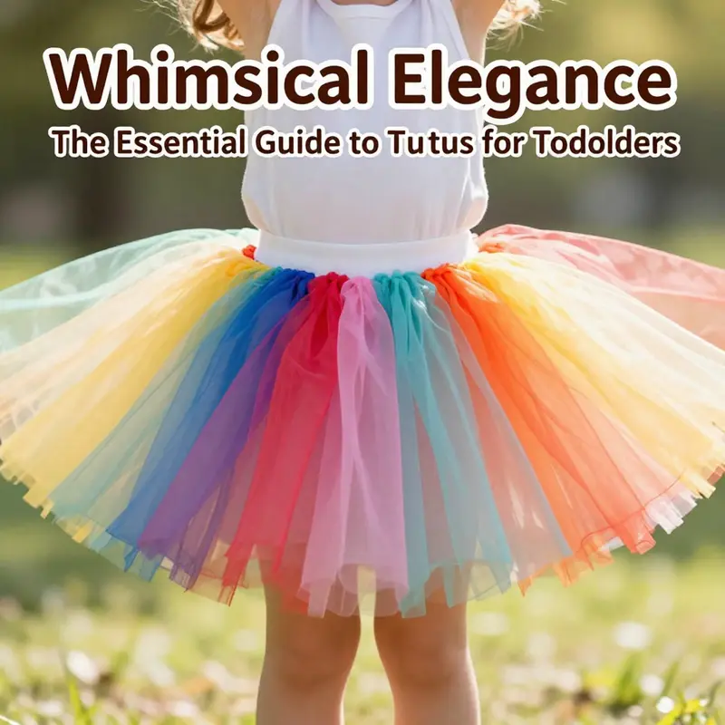 A toddler happily twirls in a vibrant tutu, demonstrating its playful design and functionality.