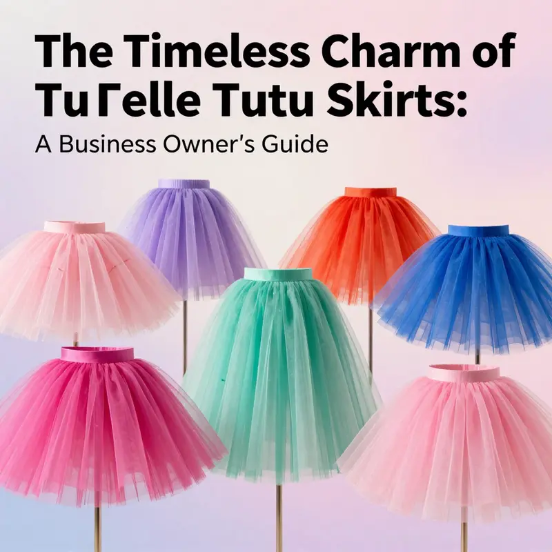 An artistic display of colorful tulle tutu skirts that highlights the diversity and beauty of this garment.