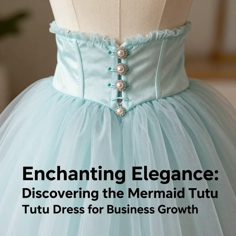 A stunning mermaid tutu dress highlighting its enchanting design and features, inviting creativity and imagination.