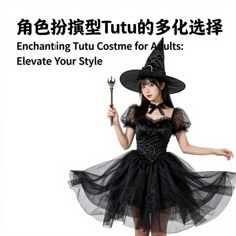 An elegant classic ballet-style tutu outfit designed for adult performances or special occasions.