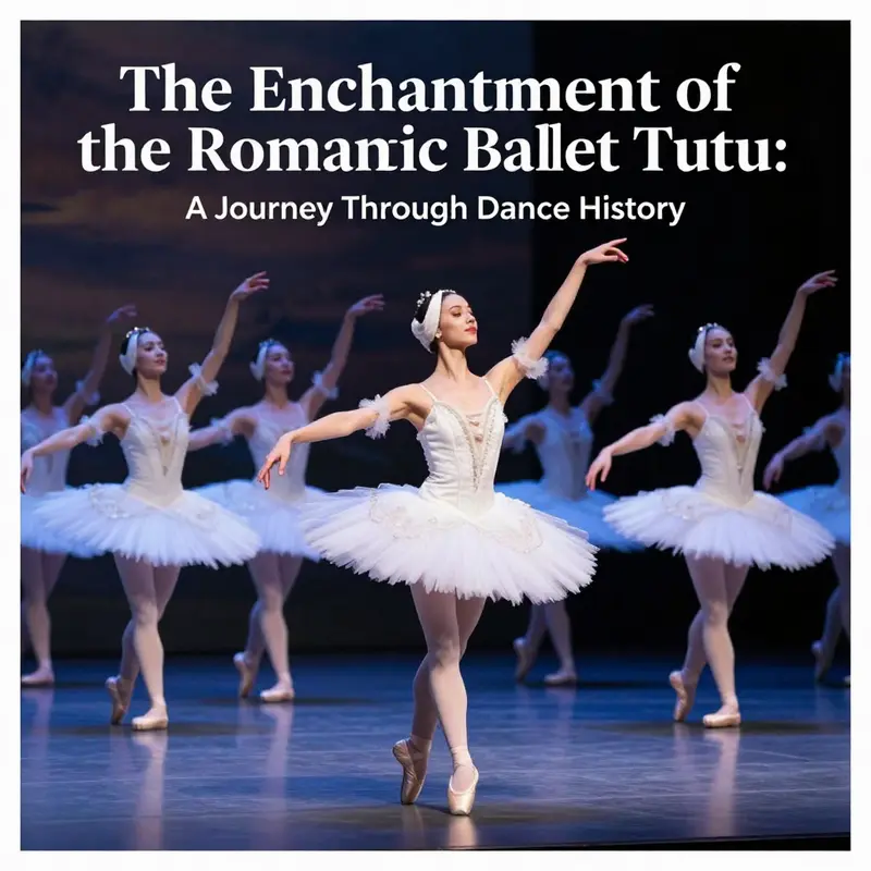 Ballet dancers in romantic tutus performing gracefully under stage lights, capturing the spirit of ballet.