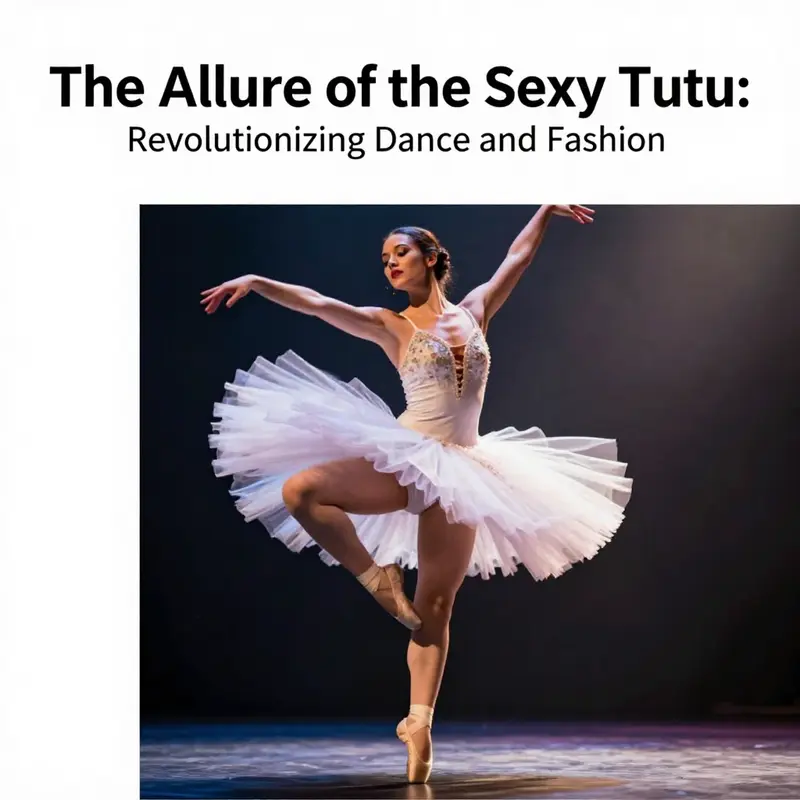 A dancer in a beautiful sexy tutu, illustrating the elegance and modern appeal of this iconic dance garment.