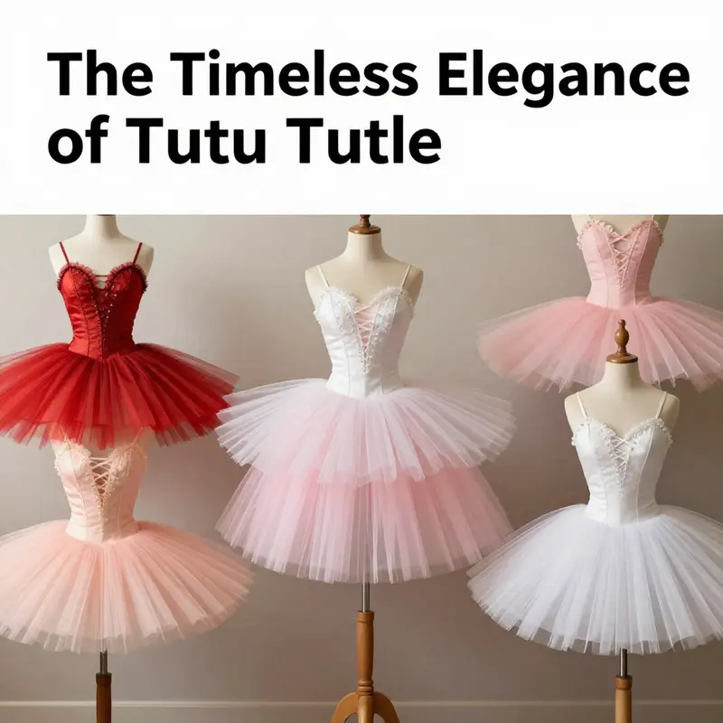 An assortment of tutus with tulle in various styles and colors, illustrating their elegance and versatility.