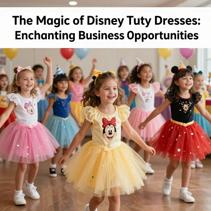 Various Disney tutu dresses highlighting distinctive designs and character themes.
