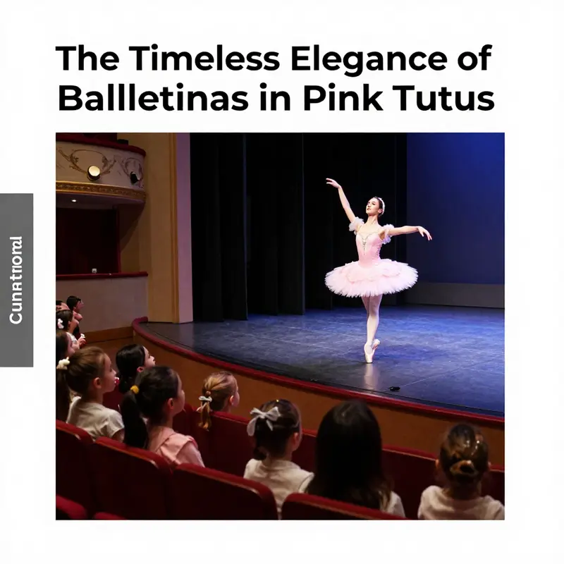 A visual representation of the evolution of the ballerina in pink tutus from classic to modern interpretations.