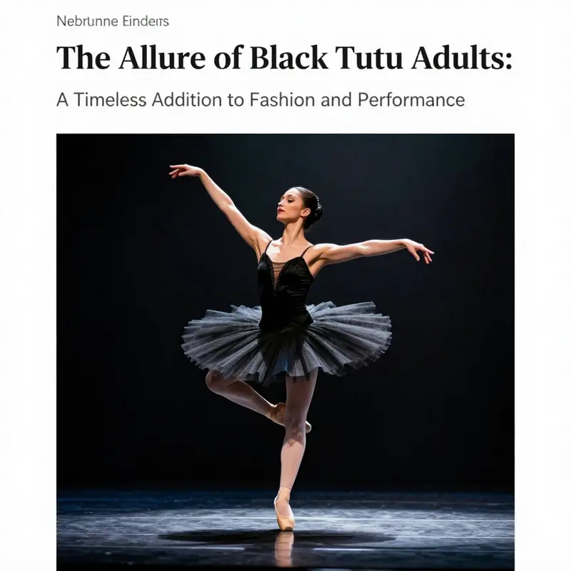 A diverse display of black tutu styles highlighting their unique features.