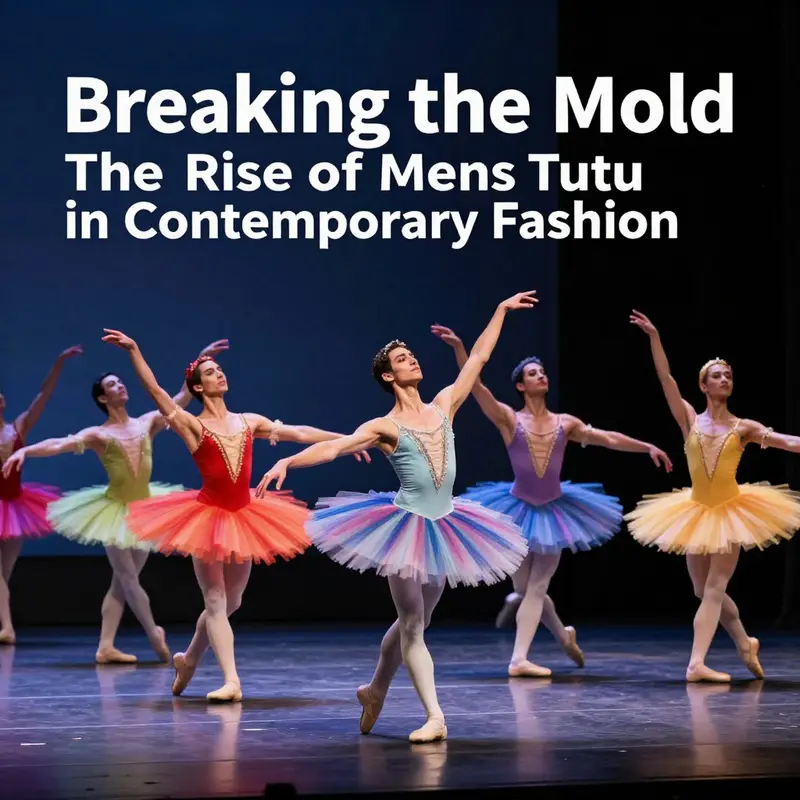 A visual journey through the historical evolution of mens tutus in fashion.