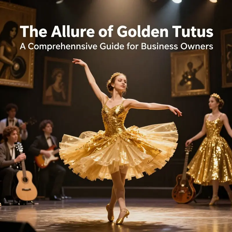 A range of gold tutu styles highlighting their unique designs and versatility.