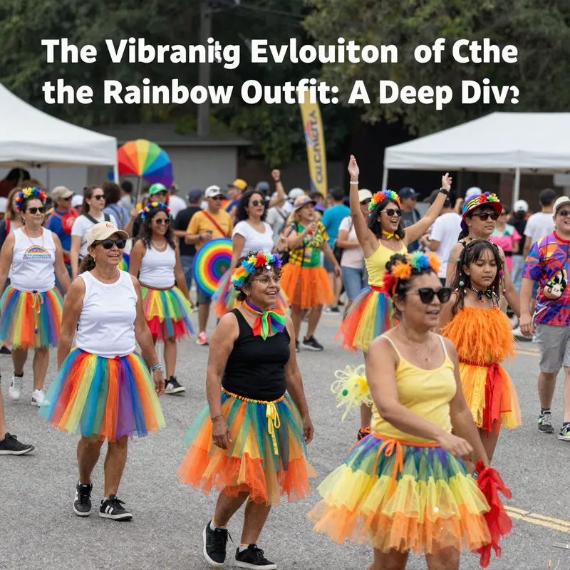 A visual timeline highlighting the evolution of the rainbow tutu from traditional ballet to contemporary styles.
