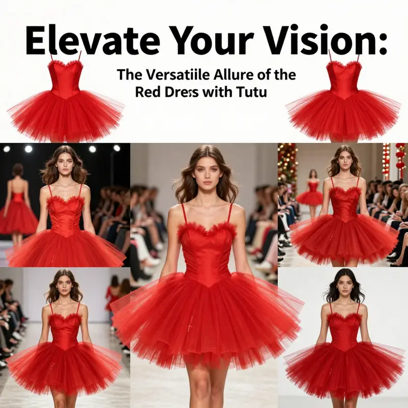 A girl enjoying her birthday party in a stunning red tutu dress, showcasing the dress’s versatility.