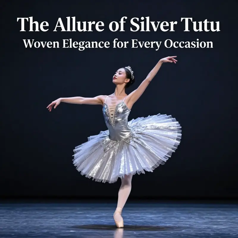 A detailed look at the layers and craftsmanship of a silver tutu.