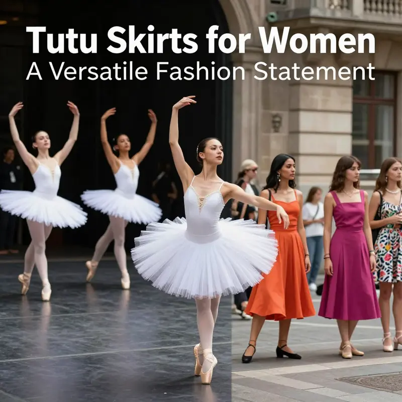 Versatile styling options for tutu skirts in casual and formal settings.