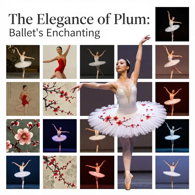 The captivating hue of plum in ballet tutus is rich and elegant, reflecting sophistication and grace.