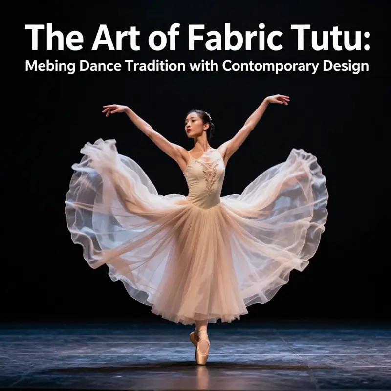 A ballet dancer in a vibrant fabric tutu performing on stage, highlighting the grace and beauty of dance.