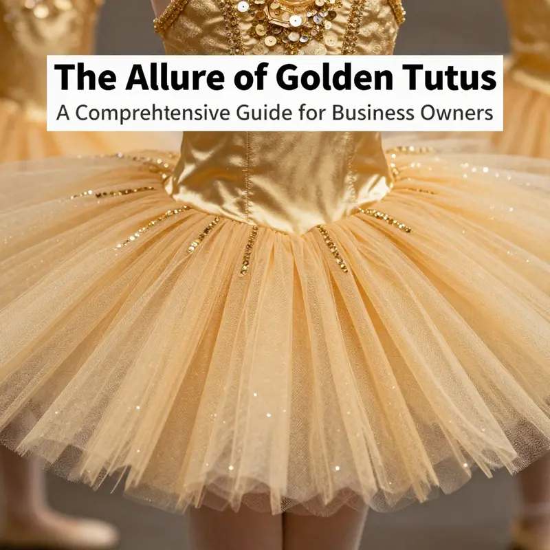 A range of gold tutu styles highlighting their unique designs and versatility.