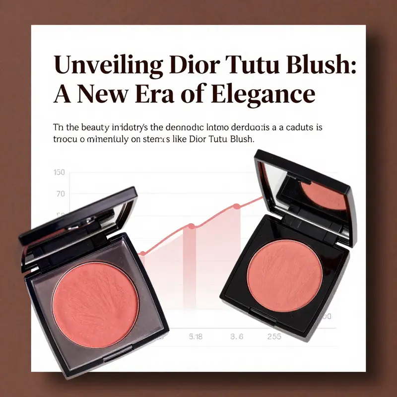 Dior Tutu Blush packaging elegantly displayed on a vanity, emphasizing its luxurious branding.