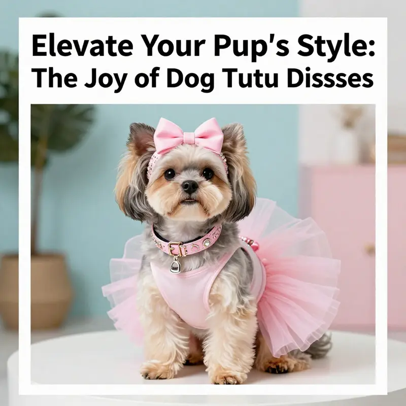 Various styles of dog tutu dresses, illustrating their design elements and vibrant fabrics.