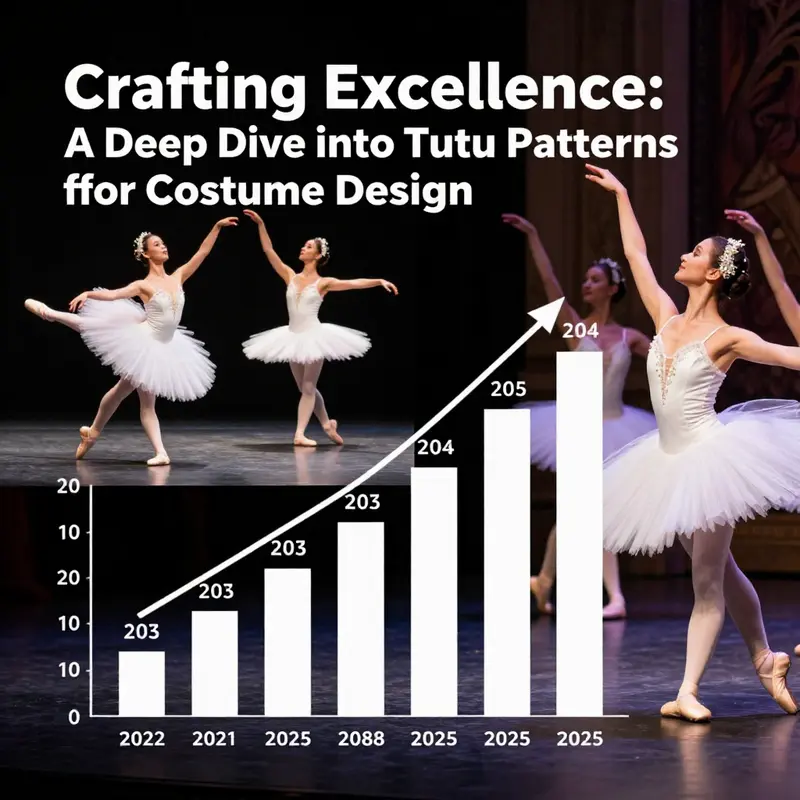An illustrative guide to the construction of tutu patterns, highlighting key measurements and design components.