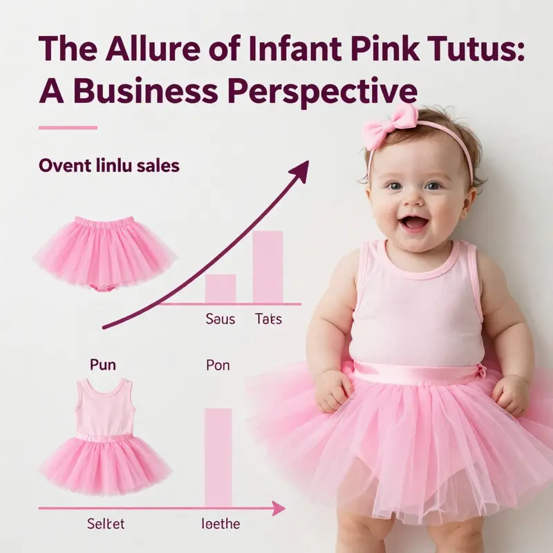 A selection of elegantly designed infant pink tutus highlighting their fluffy layers and delicate fabrics.