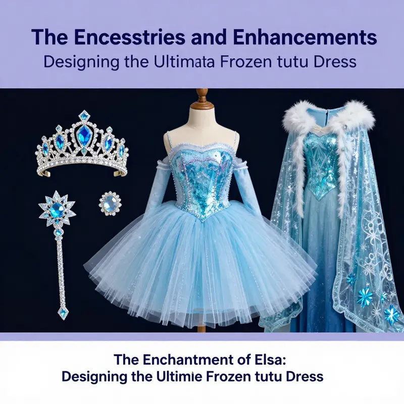 The exquisite design features of the Elsa Frozen tutu dress highlight its enchanting qualities.