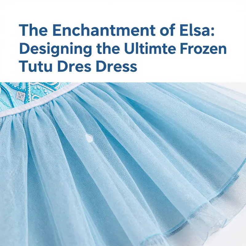 The exquisite design features of the Elsa Frozen tutu dress highlight its enchanting qualities.