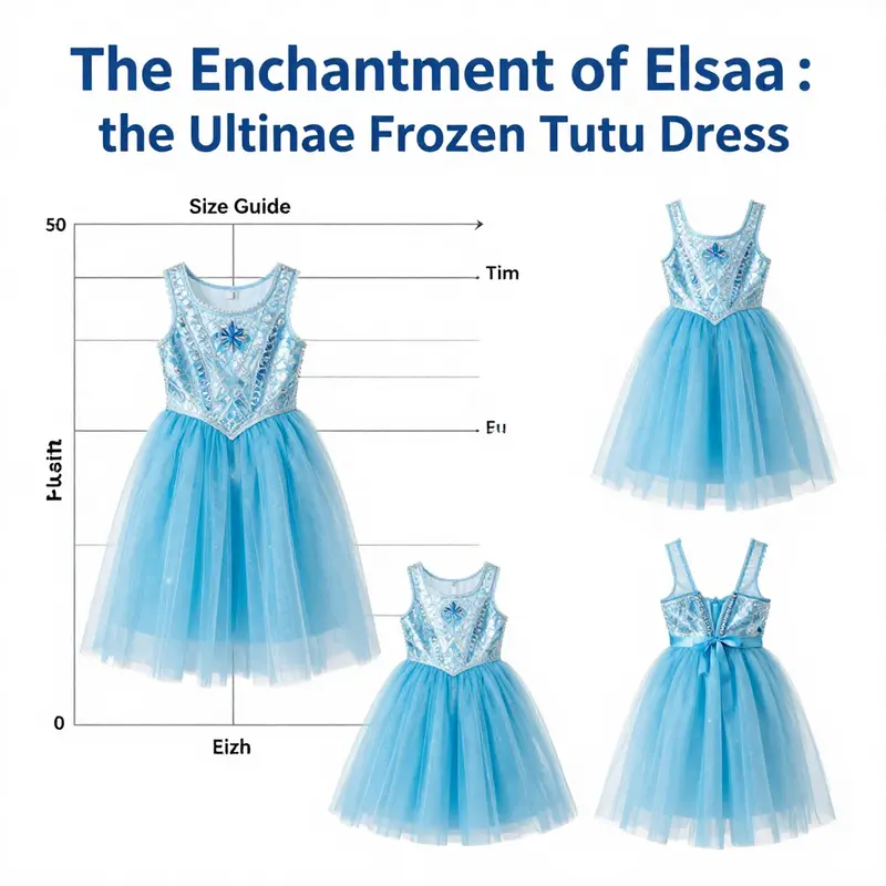 The exquisite design features of the Elsa Frozen tutu dress highlight its enchanting qualities.