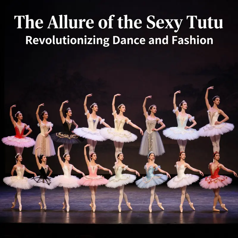 The evolution of the sexy tutu, contrasting traditional ballet styles with modern fashionable designs.