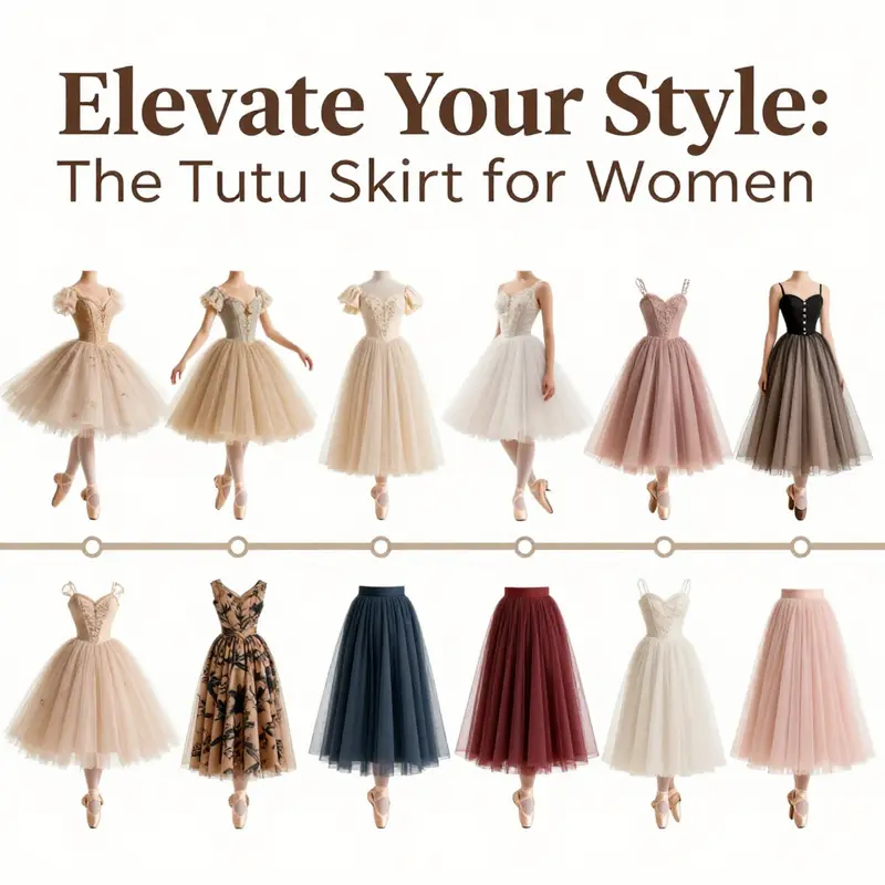 Women showcasing the versatility of tutu skirts through creative styling in a cityscape.