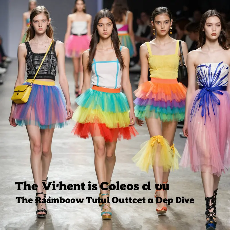 A visual timeline highlighting the evolution of the rainbow tutu from traditional ballet to contemporary styles.