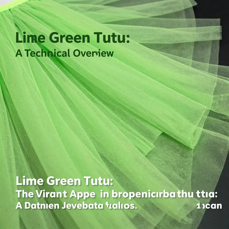 Vibrant dancers in lime green tutus capturing the essence of performance and celebration.