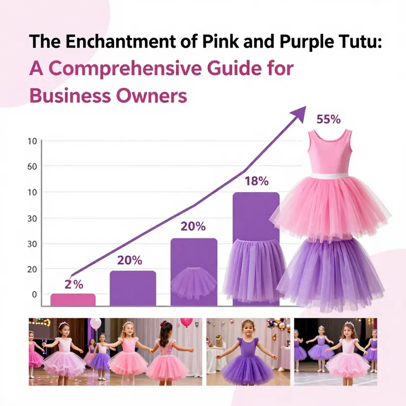 An array of pink and purple tutus highlighting their intricate design and appeal.