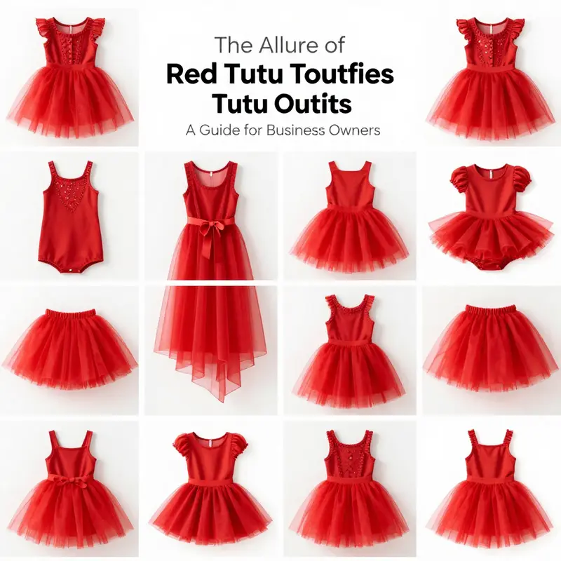 A dancer demonstrating the beauty and performance features of a red tutu outfit on stage.