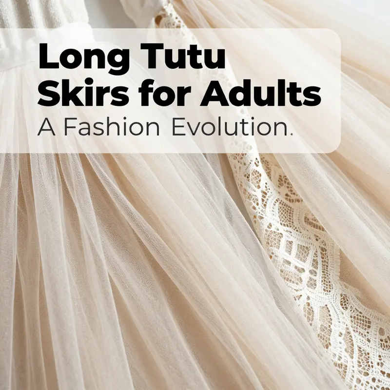 A vibrant urban look featuring an adult wearing a stylish long tutu skirt.