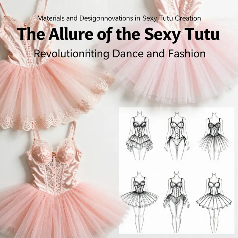 The evolution of the sexy tutu, contrasting traditional ballet styles with modern fashionable designs.