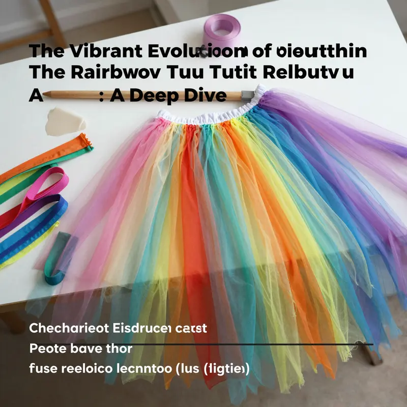 A visual timeline highlighting the evolution of the rainbow tutu from traditional ballet to contemporary styles.