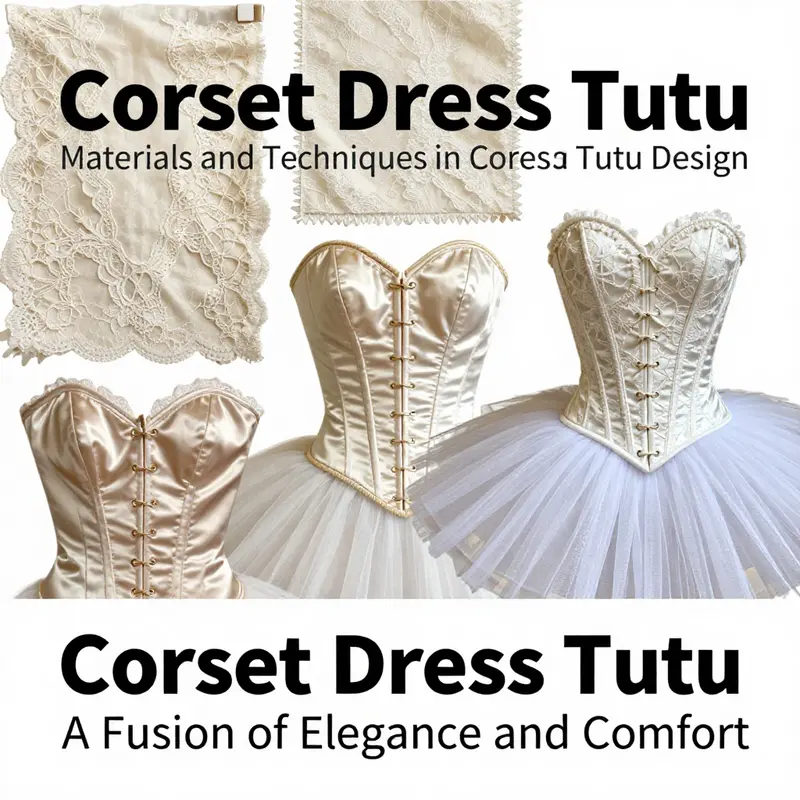 A visual representation of the evolving styles of corset dress tutus from various fashion periods.