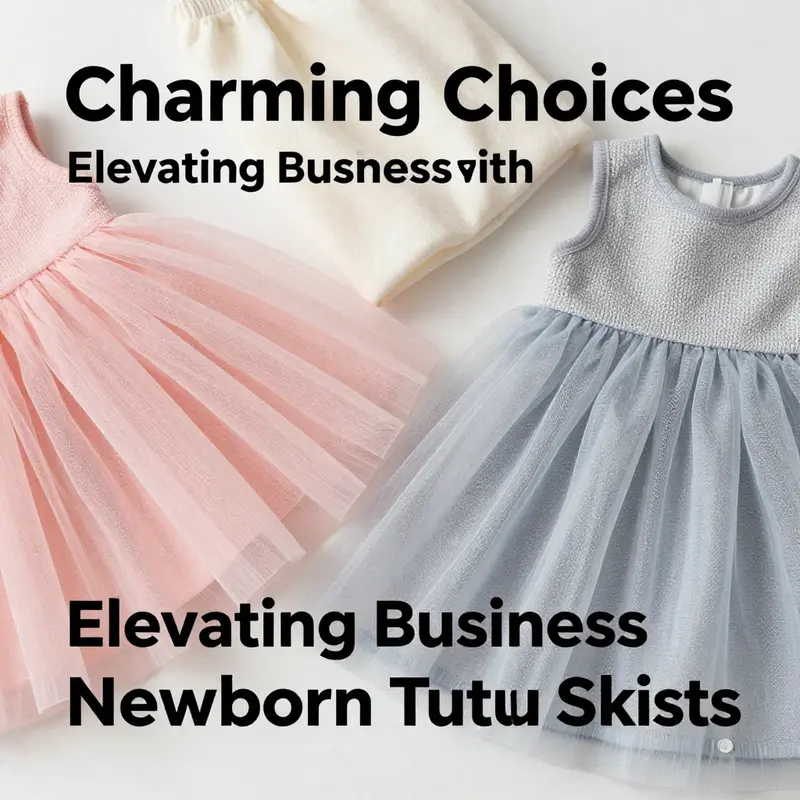 A collection of innovative and colorful newborn tutu skirts highlighting their design features.