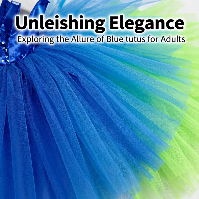 A selection showcasing diverse styles of blue tutus, demonstrating their versatility for different occasions.